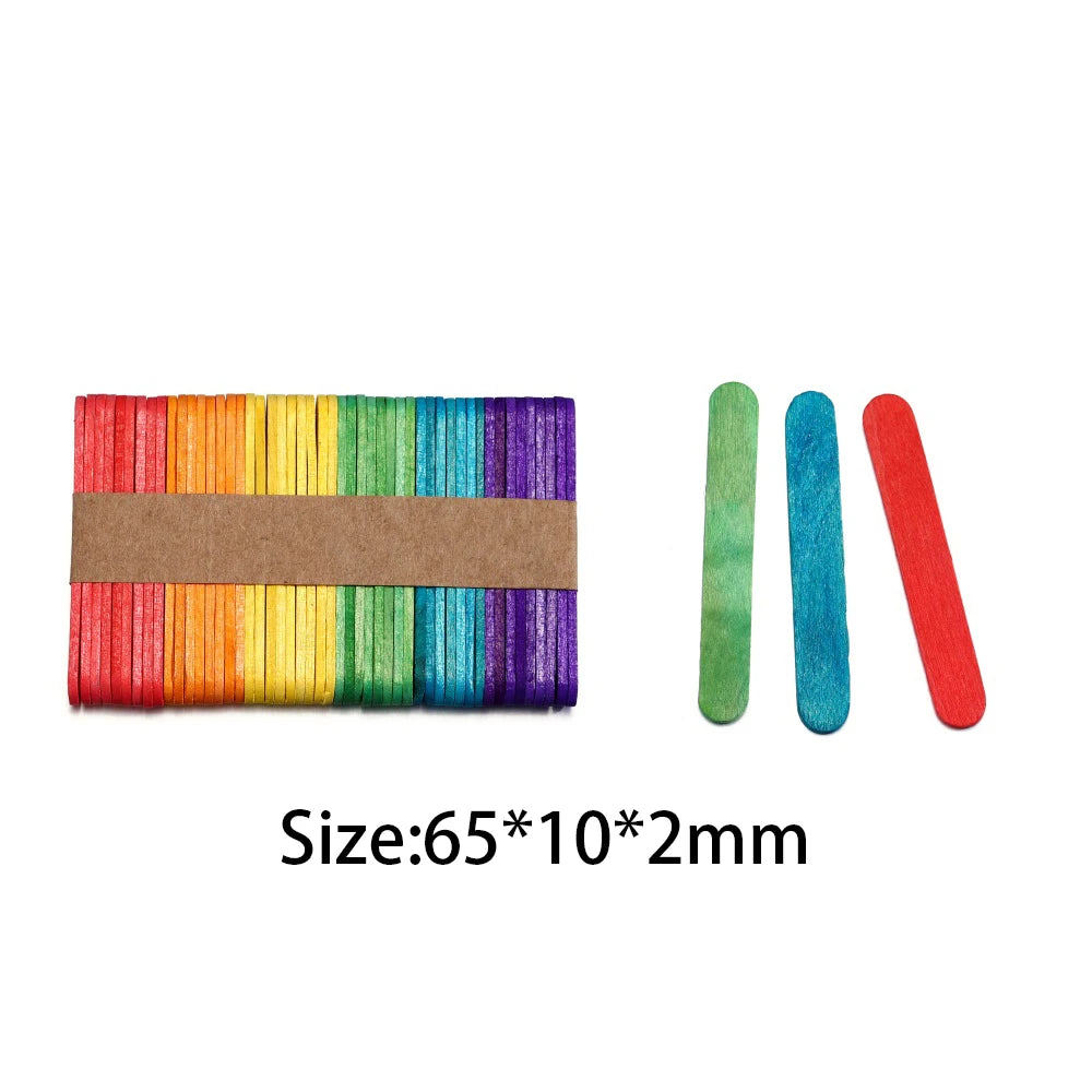 50/100/150Pcs Resin Tool Epoxy Stirring Stick Popsicle Ice Cream Stick Handmade DIY Resin Mold Wood Ice Pop Sticks Making Tools