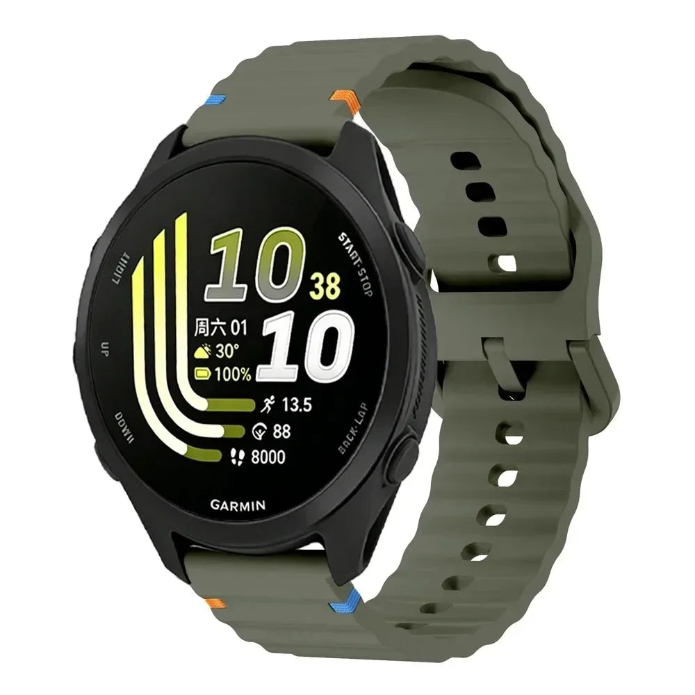 18/20/22mm Silicone Band for Garmin Forerunner 70 170 965 265 55 165 970 570 47/42mm Strap Garmin Venu 4 45/41mm Active 6 Correa