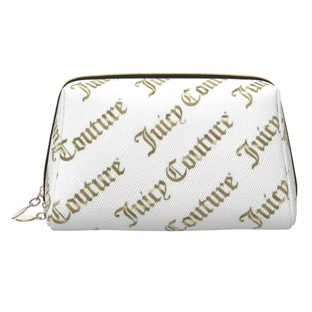 J-Juicy-C-Couture Makeup Bag Zipper Pouch Travel Cosmetic Bags Large Leather Portable Cosmetic Bag for Women