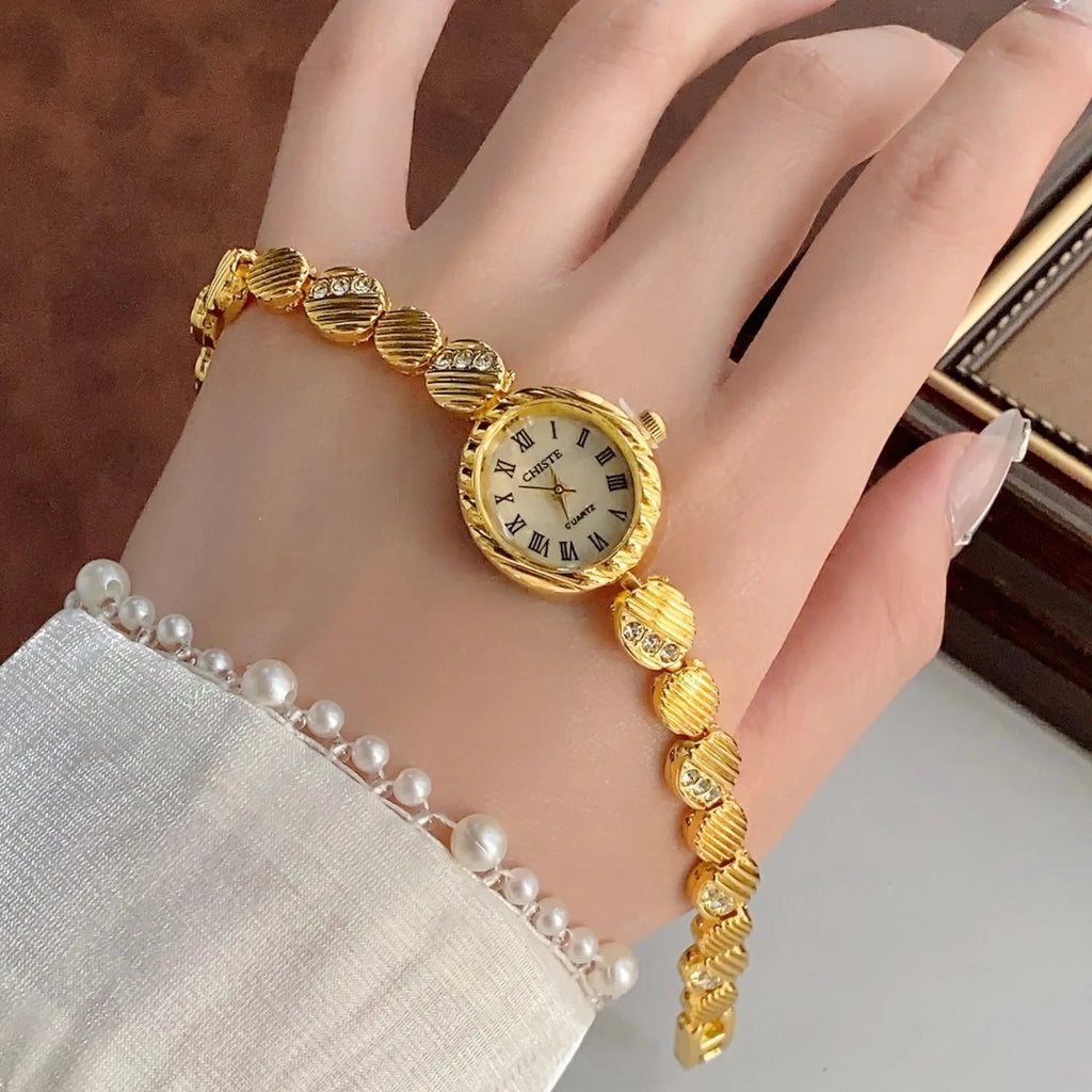 Women Watches Top Brand Luxury Wristwatches Ladies Fashion Gold Bracelet Watch Female Elegant Clock Women Montre Femme