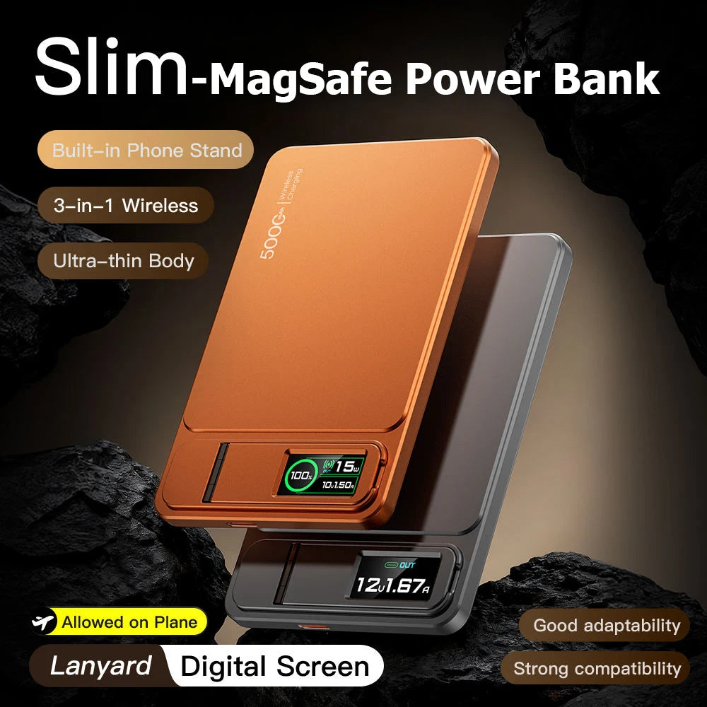 10000mAh Magnetic Powerbank 15W Wireless Power bank PD 20W Fast Charing External Battery For MagSafe iPhone 12-17 Pro Watch