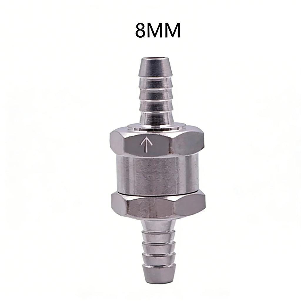 Fuel Non-Return Check Valve 6/8/10/12mm Alum Alloy One-Way for Petrol Diesel Water – Peugeot Renault Low-Pressure Systems