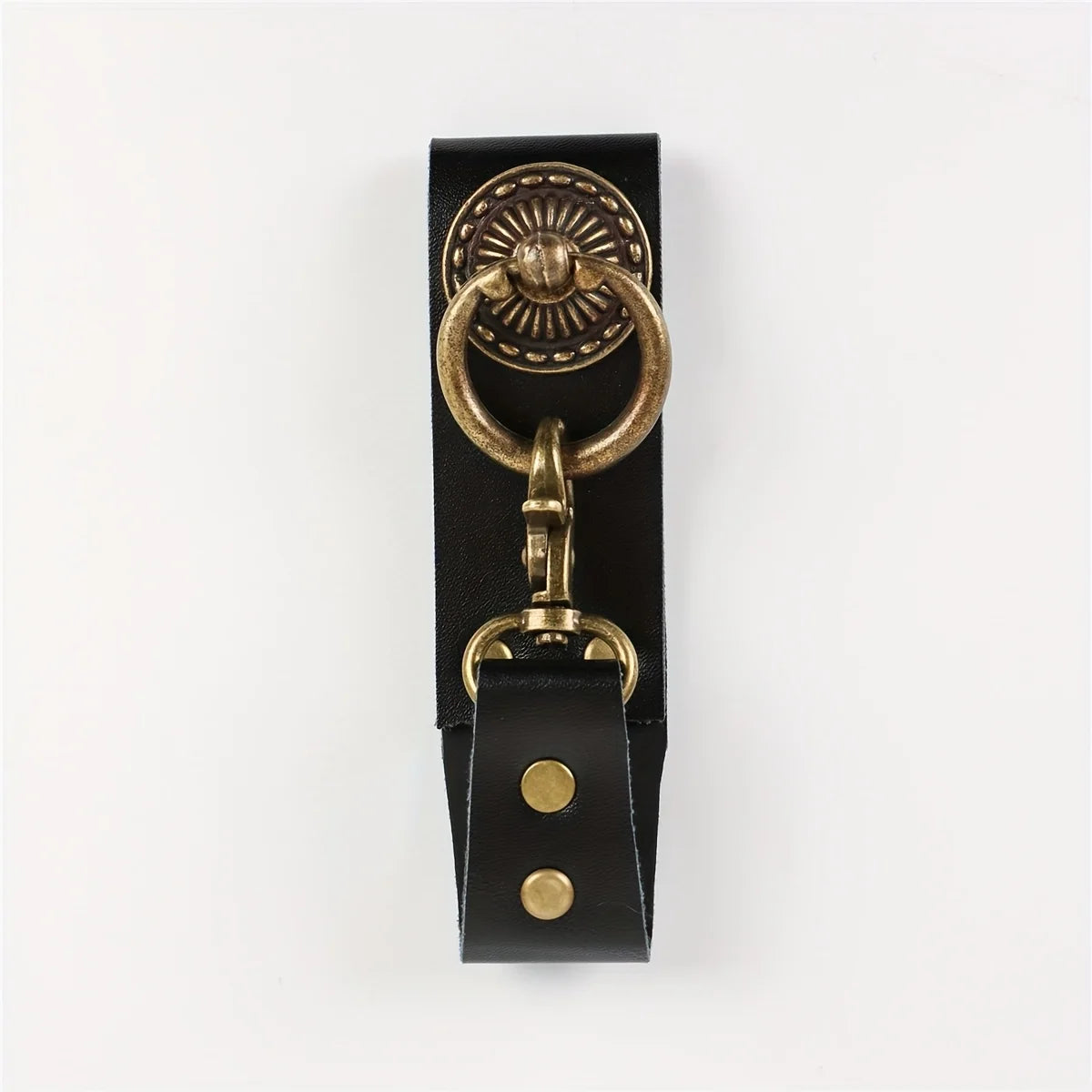 Medieval Steampunk Belt Mug Hanger, Viking Knight Cup Strap Holder with Metal Finish and Keyring Clasp, for Cosplay
