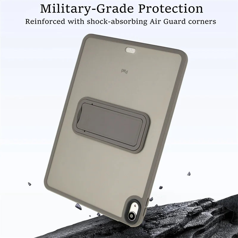 For IPad 5th 6th 9.7" 7th 8th 9th 10.2" Air 4 Air 5 Air 11 A16 11th 2025 Pro11 10th IPad Mini 4 5 6 7 PC+TPU Stand Cover Case