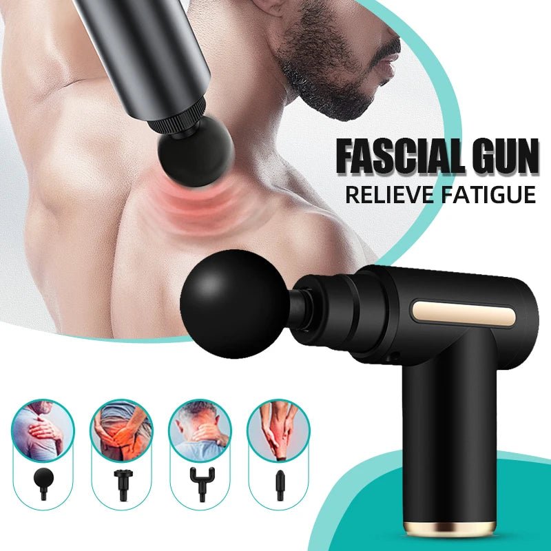 Clearance_Multifunctional fascia gun massager instrument portable muscle massage relaxation electric vibrating fascia gun_Contin
