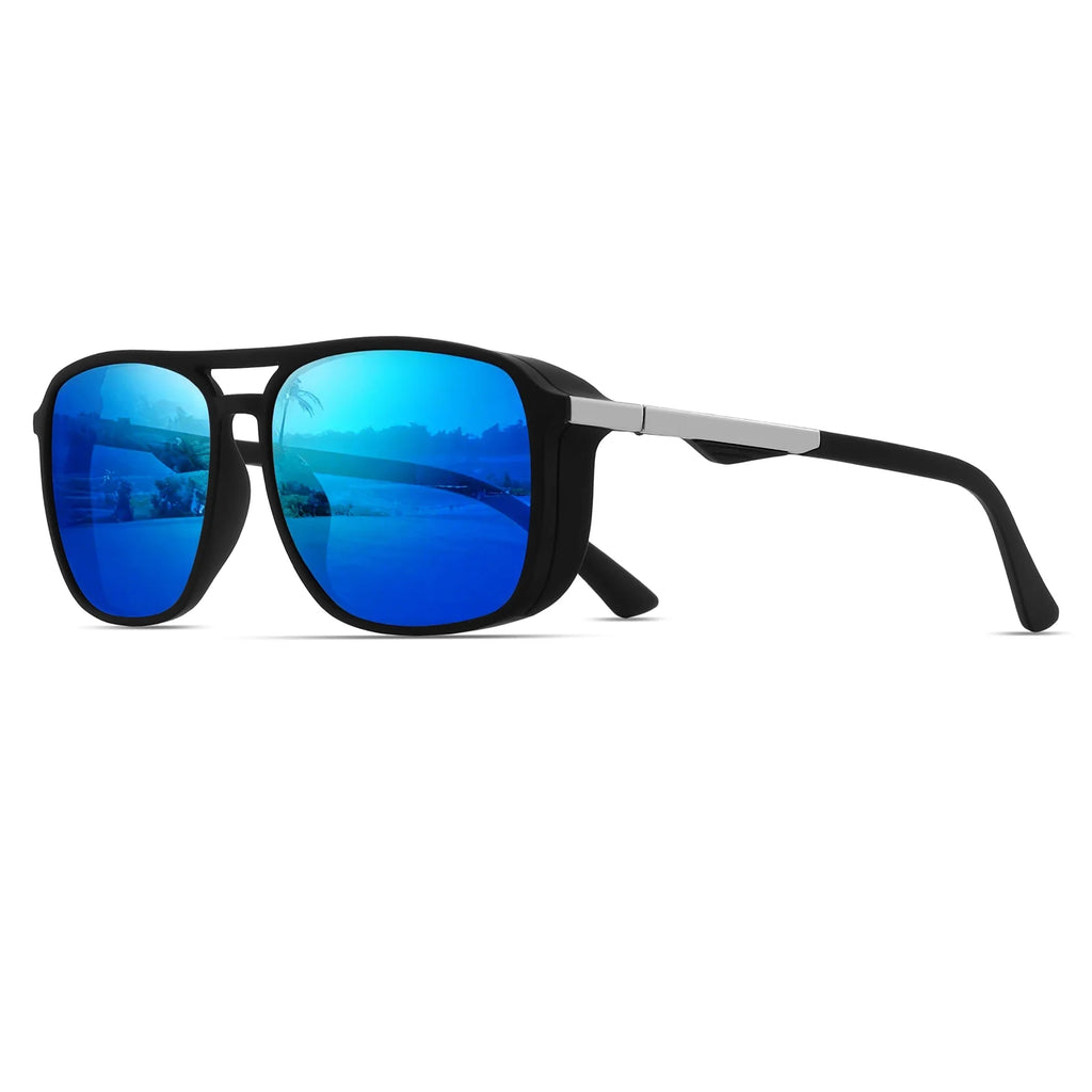 Classic Retro Square Frame Sports Goggles - Windproof & UV400 Protection, Unisex for Outdoor Adventures, Travel & Casual Wear