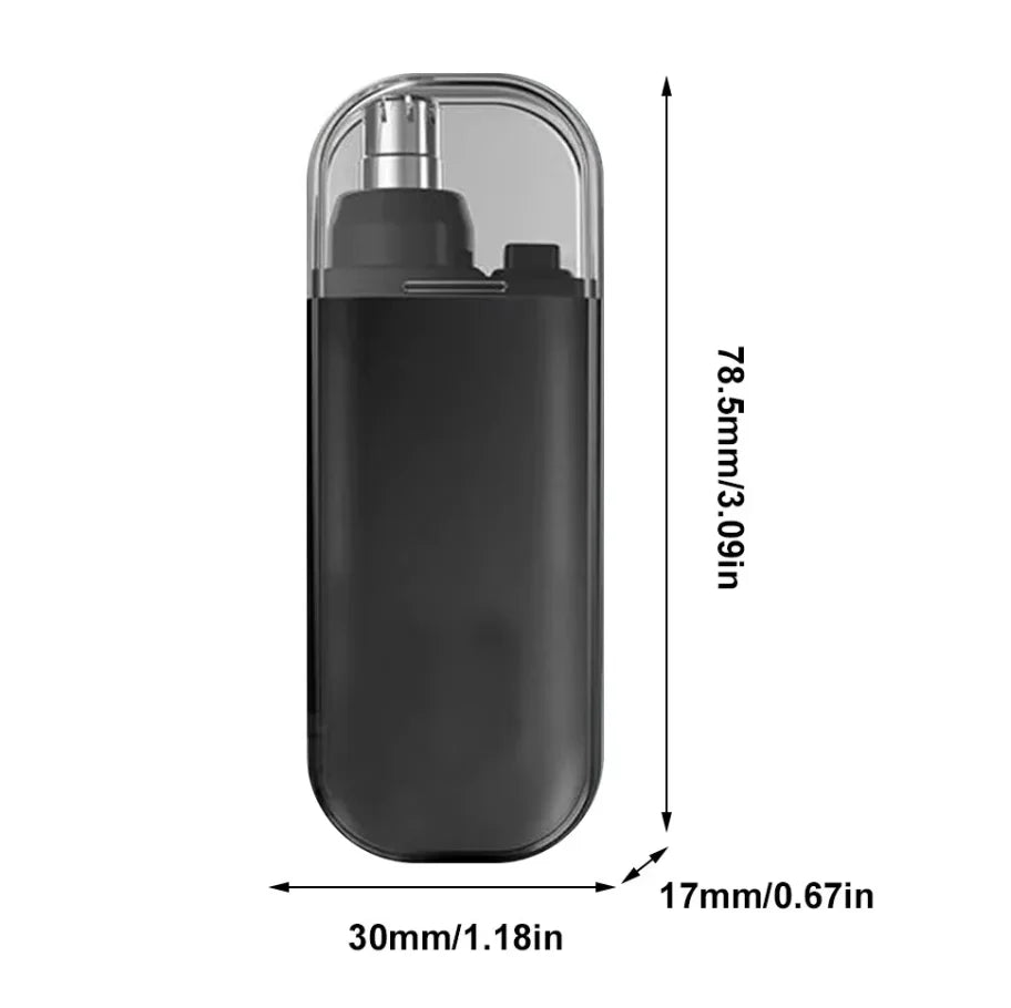 2026 Ear and Nose Hair Trimmer for Men 360 Rotating Dual-Blade Electric Shaver Professional Ear Nose Removal Battery (Without Ba