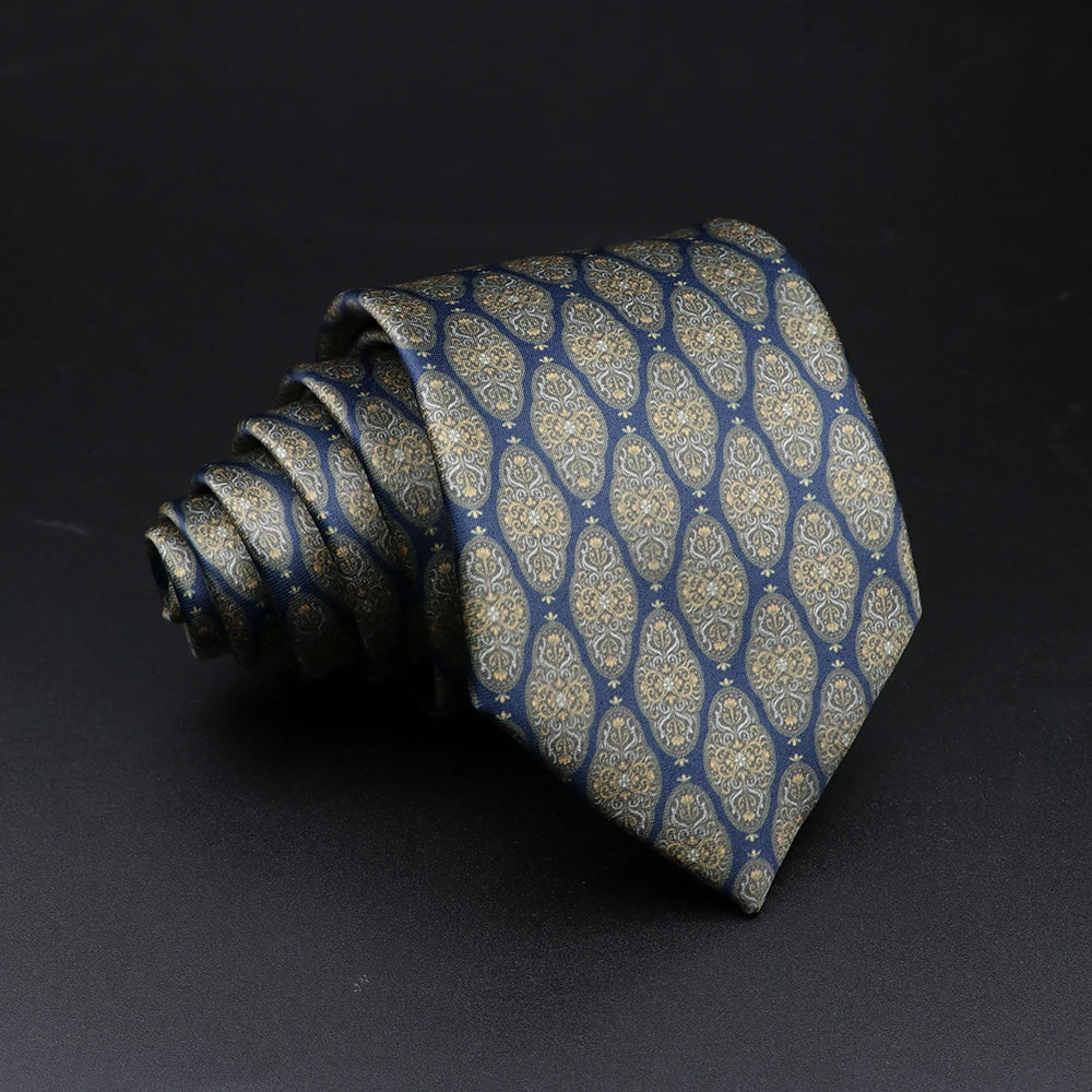 Vintage Super Soft Floral Silk Ties Men's Fashion 8cm Flower Necktie For Men Wedding Business Meeting Gravata Printing Tie Gifts