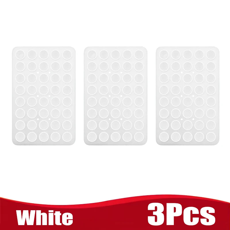 Double Side Silicone Suction Pad for Mobile Phone Fixture Suction Cup Adhesive Silicone Rubber Sucker Pad for Fixed Pad