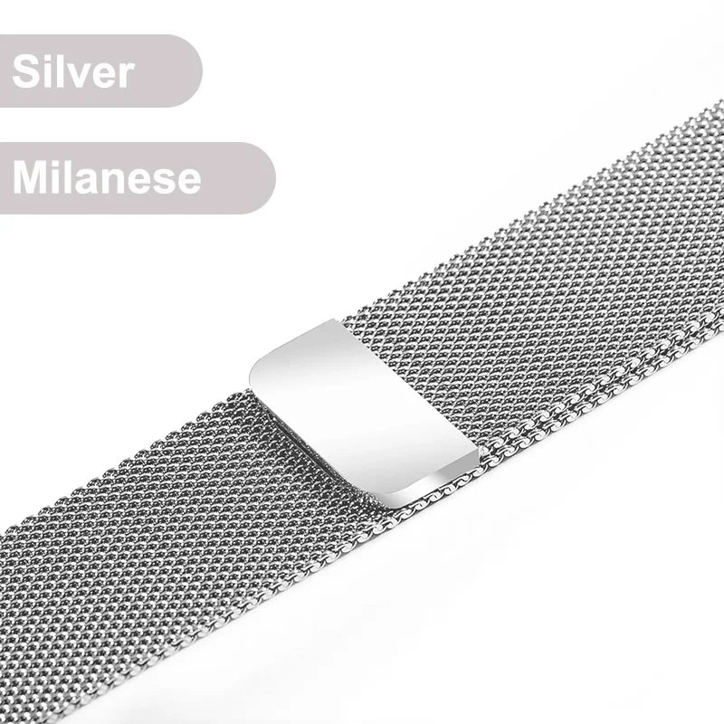 Metal Strap For Samsung Galaxy Watch 4 5 6 Active 2 40mm 44mm Band Watch 3 4 Classic Milanese Magnetic Loop Replacement Bracelet