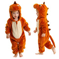 MICHLEY Carnival Winter Baby Rompers Hooded Flannel Cosplay Toddler Infant Clothes Bodysuits Jumpsuit Costume For Girl Boy