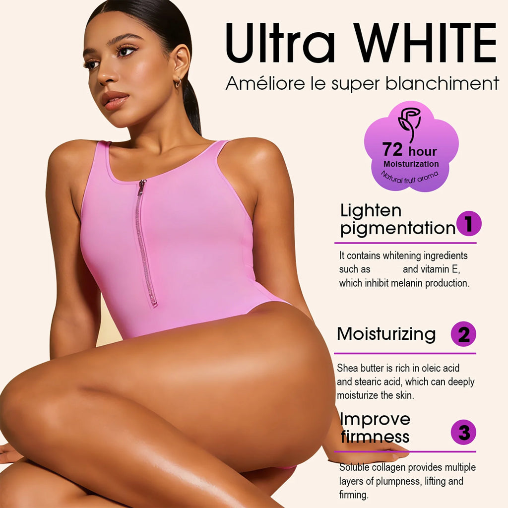 LKIAE Ultra Glutathione and Collagen Body Lotion, Whitening, Moisturizing, Anti Pigmentation, Dark Spots, Even Skin Tone, 440ml