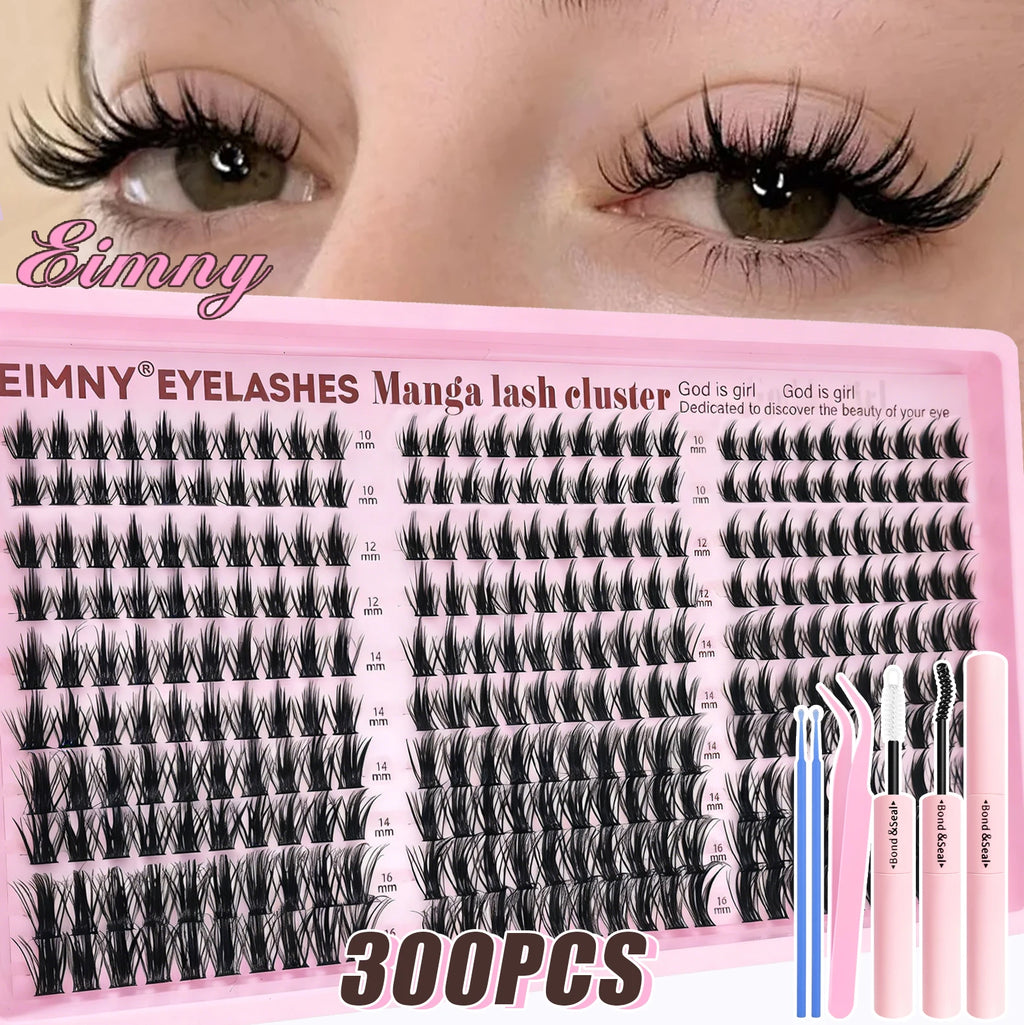 Show-Stopping Top & Bottom Lash Kit – 250/740 Cluster Shell Fluffy Volume, Mix-&-Match Lengths & Styles! Killer for Any Look