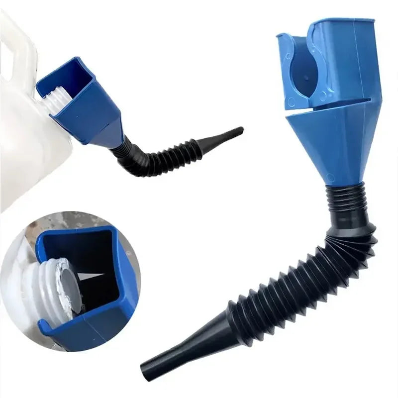 Plastic Car Motorcycle Refueling Oil Funnel Filter Quick Change Tool Accessories