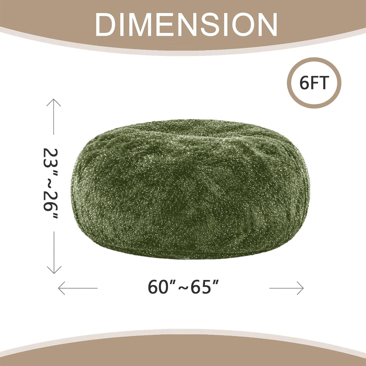 Large Fluffy Shiny Faux Fur Bean Bag Cover Round Lazy Sofa Cover Soft Plush Beanbag Chair Cover For Bedroom Living Room