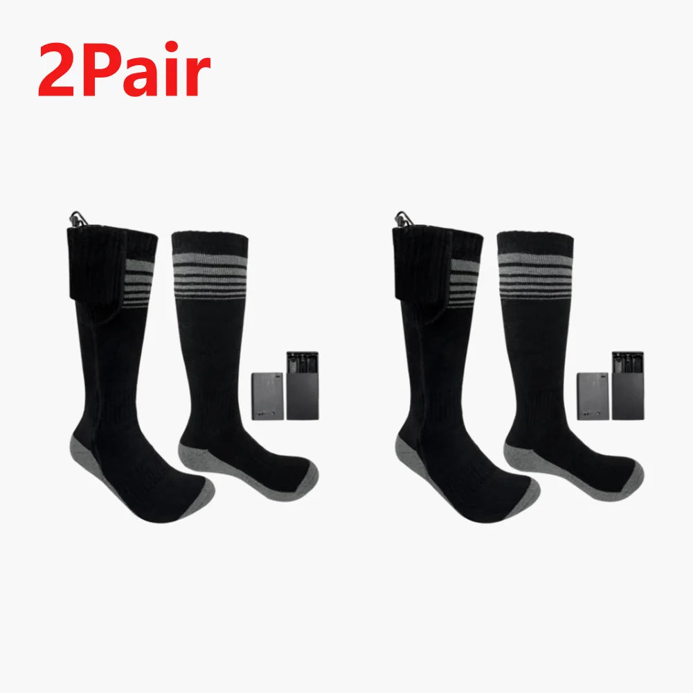 Battery Electric Heated Socks For Men WomenWinter Warm Outdoor Sports Rechargeable Thermal Socks Foot for Outdoor Sports Skiing