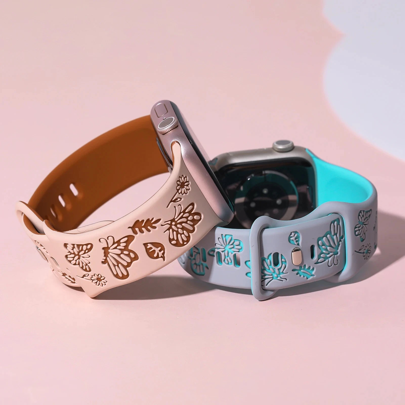 Sport Band For Apple Watch Straps 45mm 44mm 42mm 49mm 40 41mm 46mm Engraved correa bracelet iwatch Series 8 10 11 7 9 6 SE Ultra
