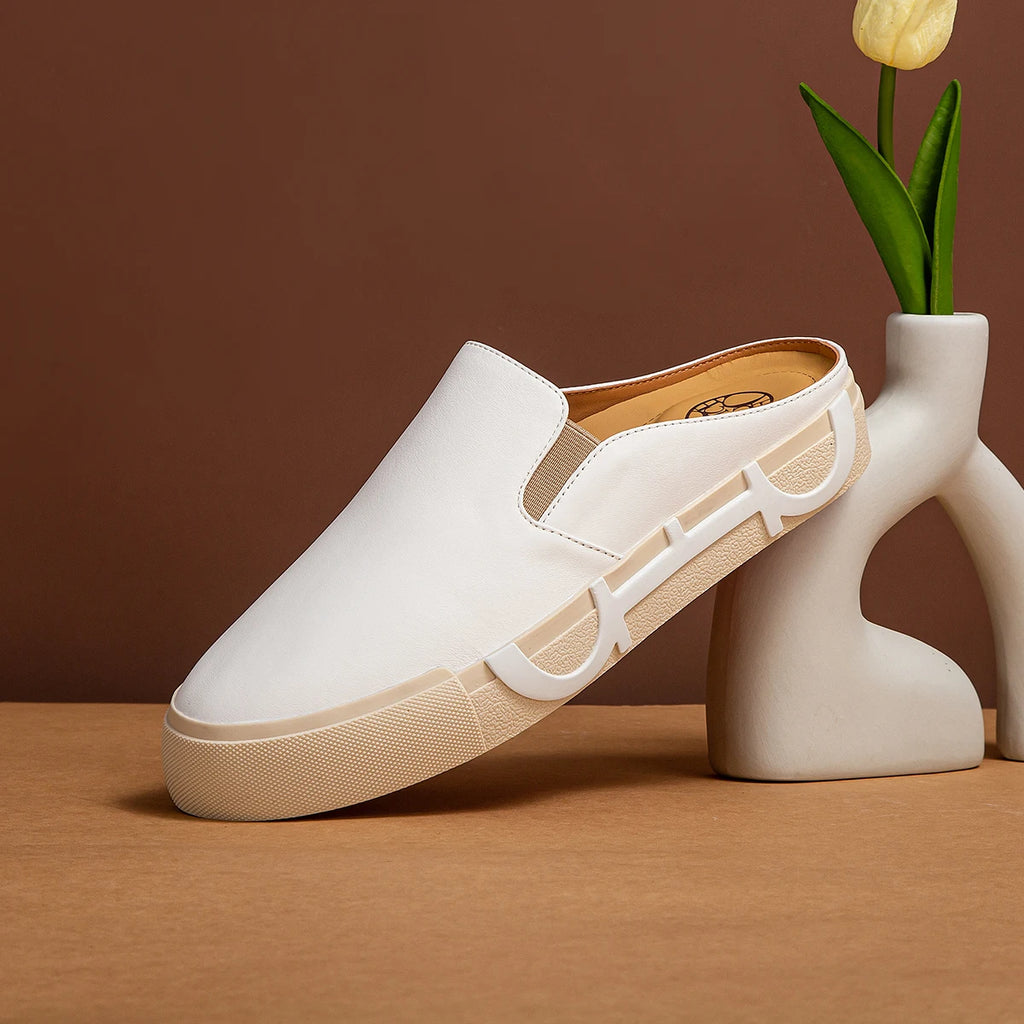 Women's Casual Shoes Comfortable Cow Leather Women's Flat Shoes