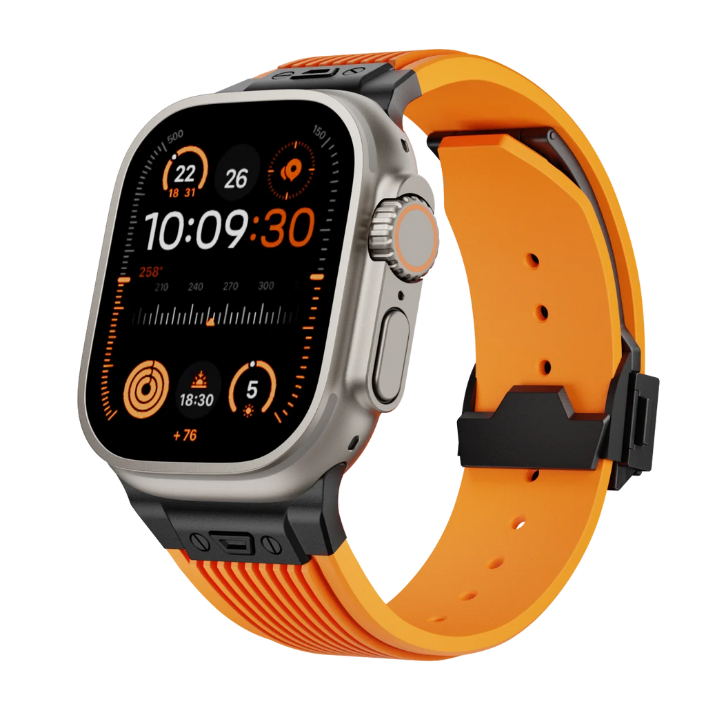 Silicone Sports Strap for Apple Watch Ultra 2/1 49mm Series 9 8 7 45mm 44mm Rubber Band for IWatch 6 5 4 3 Se 44mm 42mm Bracelet