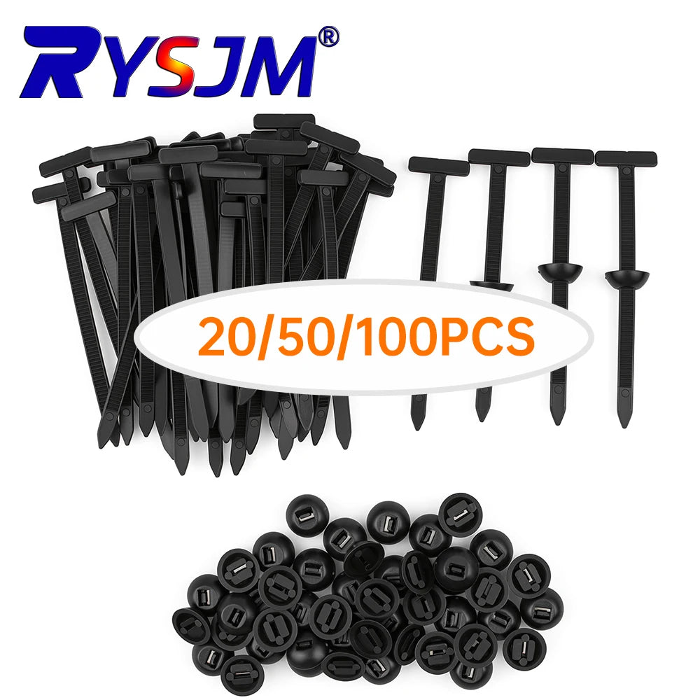 Nylon Universal Cable Tie Buckle Heavy Duty Self-Locking Nylon Zip Ties with Button Fixion Tools for Car Repair Cable Ties Tool