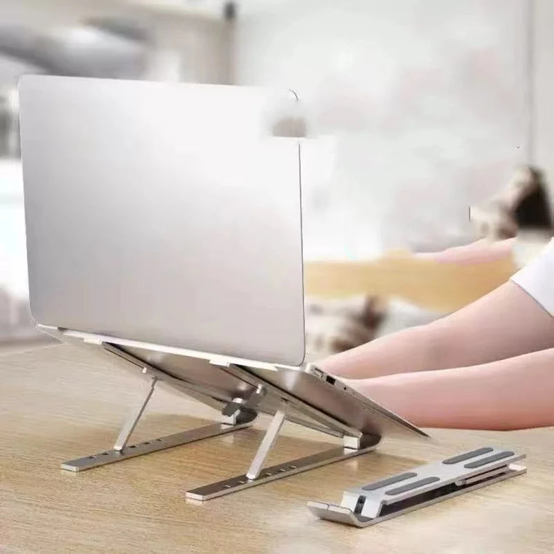 Portable Aluminum Laptop Stand Foldable Lap Top Base Notebook Support Computer Bracket For Macbook Air Pro Holder Accessories