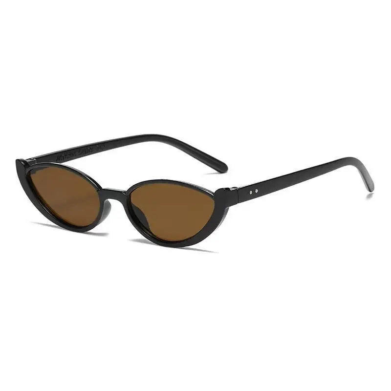 Vintage Small Cat Eye Sunglasses for Women Trendy Half-frame Sun Glasses UV400 Fashion Shades Eyewear Summer Anti UV Sunglasses