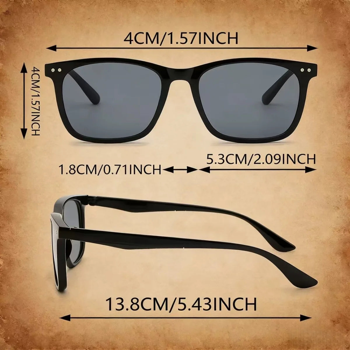 2pcs Fashion Sunglasses Glasses European and American Retro Unisex Classic Y2K Trendy Versatile Sunscreen Lightweight Frame Sung