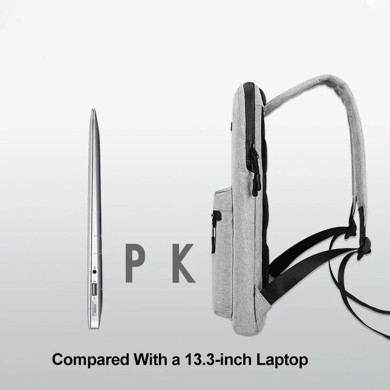 Minimalist Backpack for 13" 14" Laptop Man Bag Multi-use Women Men Work Bag Pack Waterproof Thin Casual Fashion Computer Backbag