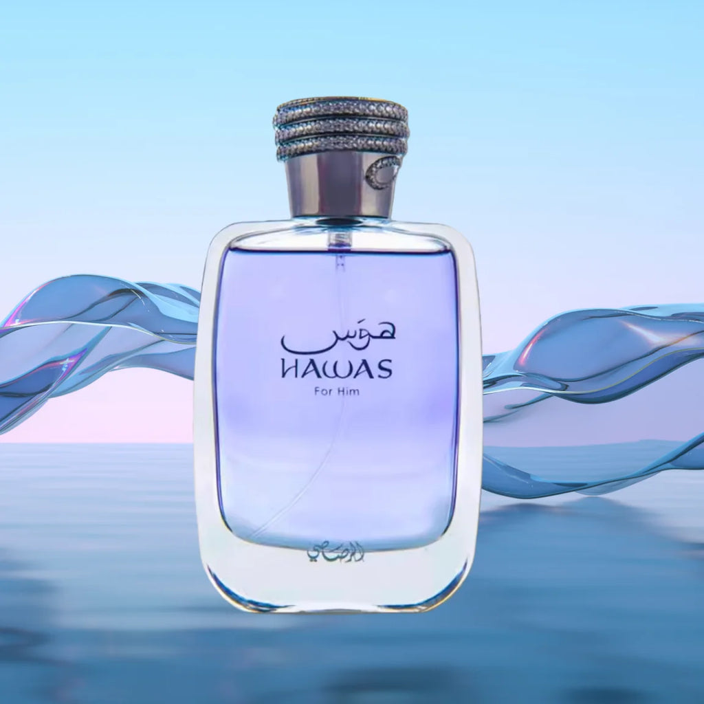 Hawas men's cologne – eau de toilette spray 100ml (3.4oz), premium Arab perfume