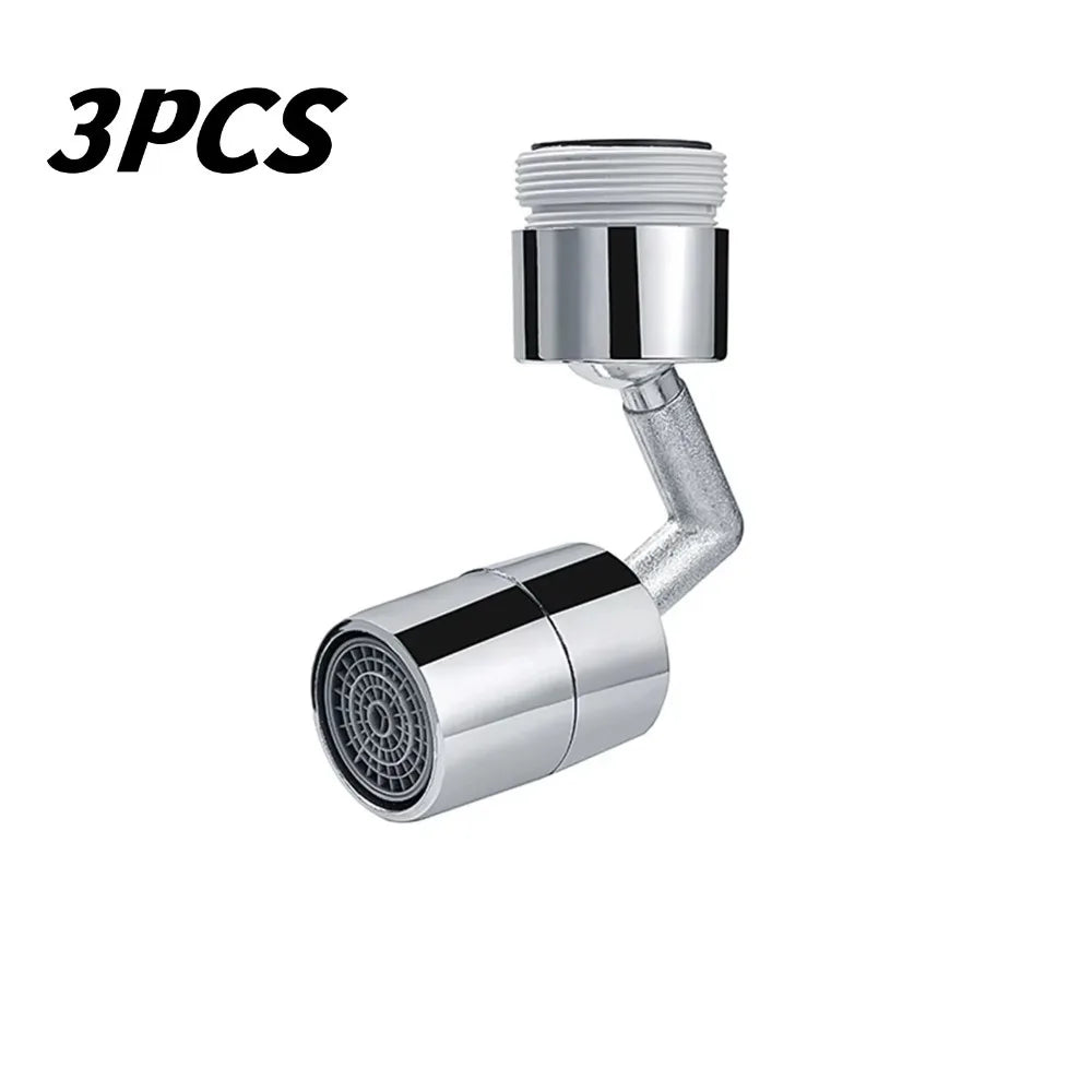 720° Universal Rotating Faucet Aerator Splash Proof Water Saving Extender ABS Bathroom Sink Nozzle Adapter Multi-D