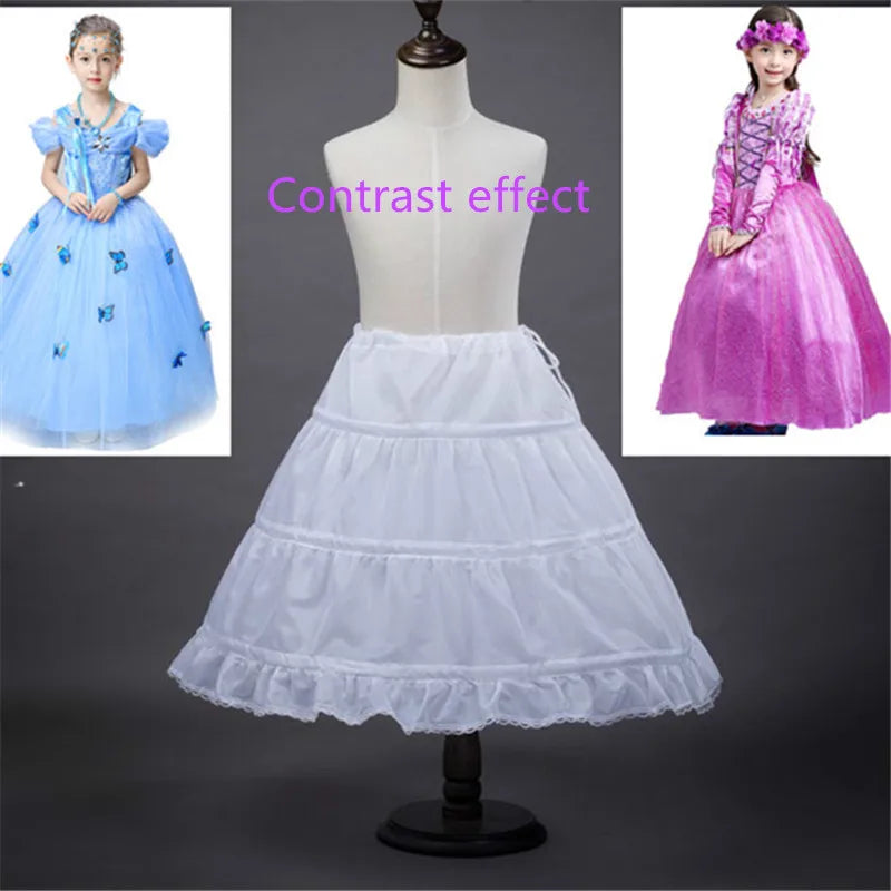Flower Girls Petticoat Underskirt Cosplay Party Short Dress Jupon Enfant Fille Lolita Ballet Tutu Skirt Enaguas Sottogonna Mini