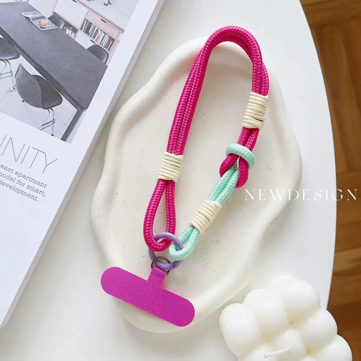 1Pc Short Wrist Strap Phone Case Connection Piece Phone Case Universal Jewelry Accessories Anti slip and Anti fall Portable Pend