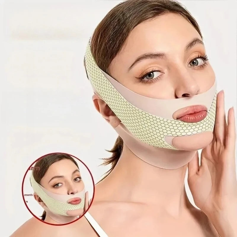 V-Shape Face Slimming Band Facial Skin Lifting Massage Tool for Double Chin Reduction And Face Thinning Relaxation Therapy