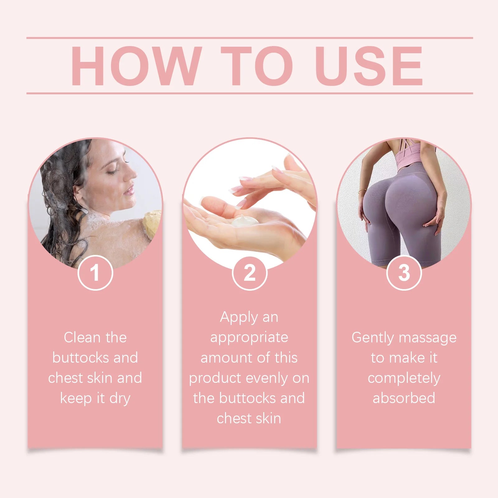 OceAura Hip & Breast Firming Cream - Deep Moisturizing Body Care for Chest & Hip Skin, Nourishing Smooth Formula to Tighten