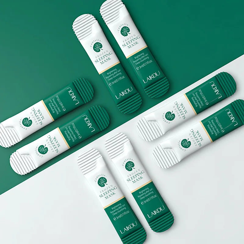LAIKOU Single Sachet Sleeping Mask 7 Formulas No Wash Hydrating Repair Overnight Travel Skin Care For Dry Sensitive Skin