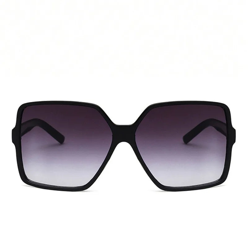 2PCS Brand Designer Fashion Oversized Sunglasses Women Plastic Female Big Frame Gradient Sun Glasses UV400 gafas de sol mujer
