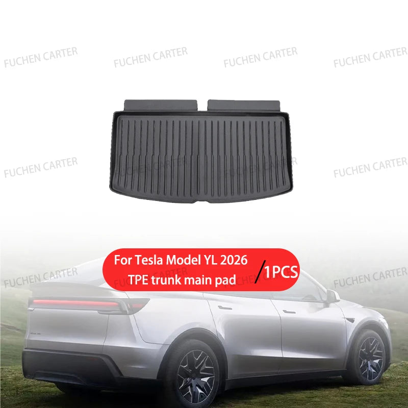 Car Floor Mats for Tesla NEW Model YL 2026 Car Four Seasons Waterproof Non-slip Floor Mat Trunk Mat TPE Special Car Accessories