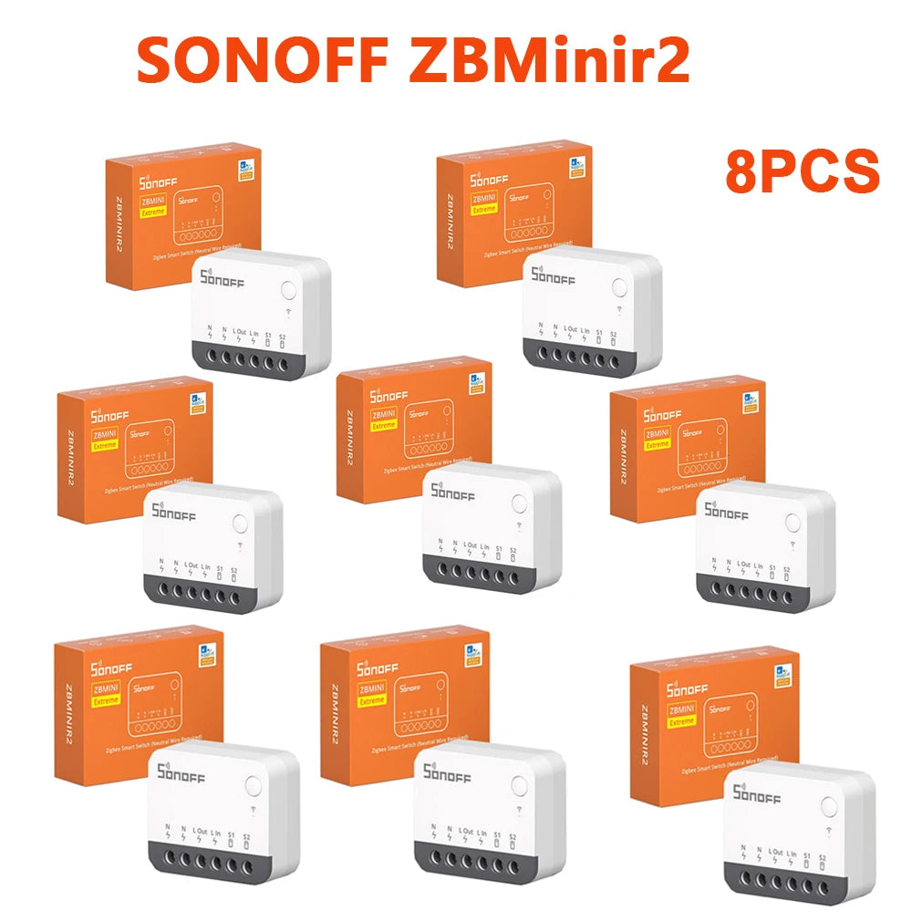 SONOFF ZBMinir2 Zigbee Smart Switch ZBMini R2 Extreme External Switch Control Detach Relay Neutral Wire Required Zigbee Switch