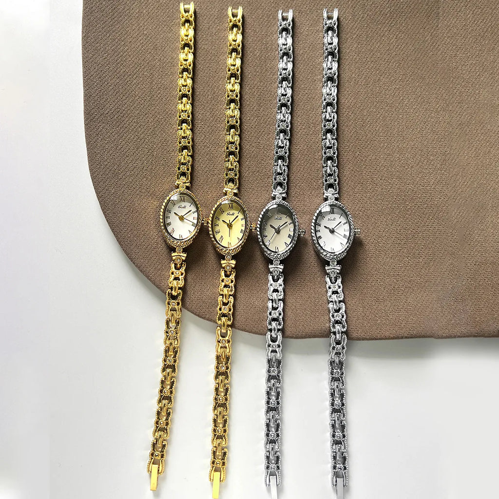 Gold Bracelet Watch For Women Fashion and Exquisite High Aesthetic Value Waterproof Versatile Ladies Fashion Quartz Wristwatches