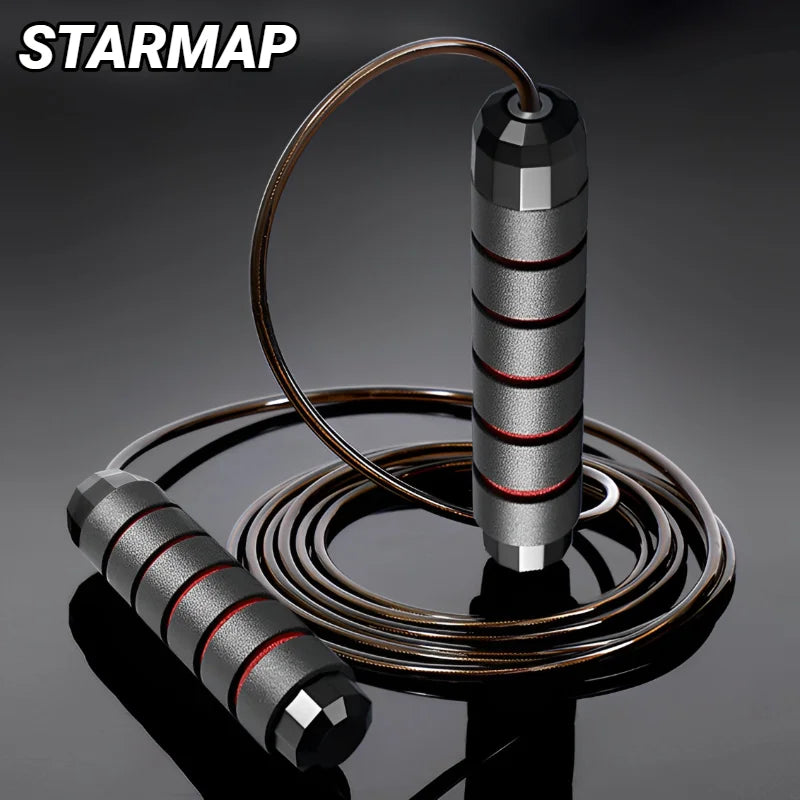 The New Jump Rope Steel Wire Skipping Exercise Adjustable Jumping Fitness Workout Training Home Sport Equipment Tangle-Free
