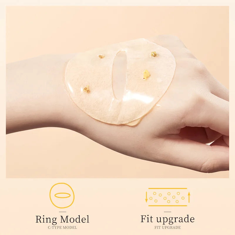 80 Pieces of Osmanthus Eye Mask Patches, Containing Osmanthus Extract, Hydrating and Moisturizing, Nourishing the Eyes, and Improving the Skin Around the Eyes Suitable for Daily Eye Care, It Can Eliminate Dark Circles and Eye