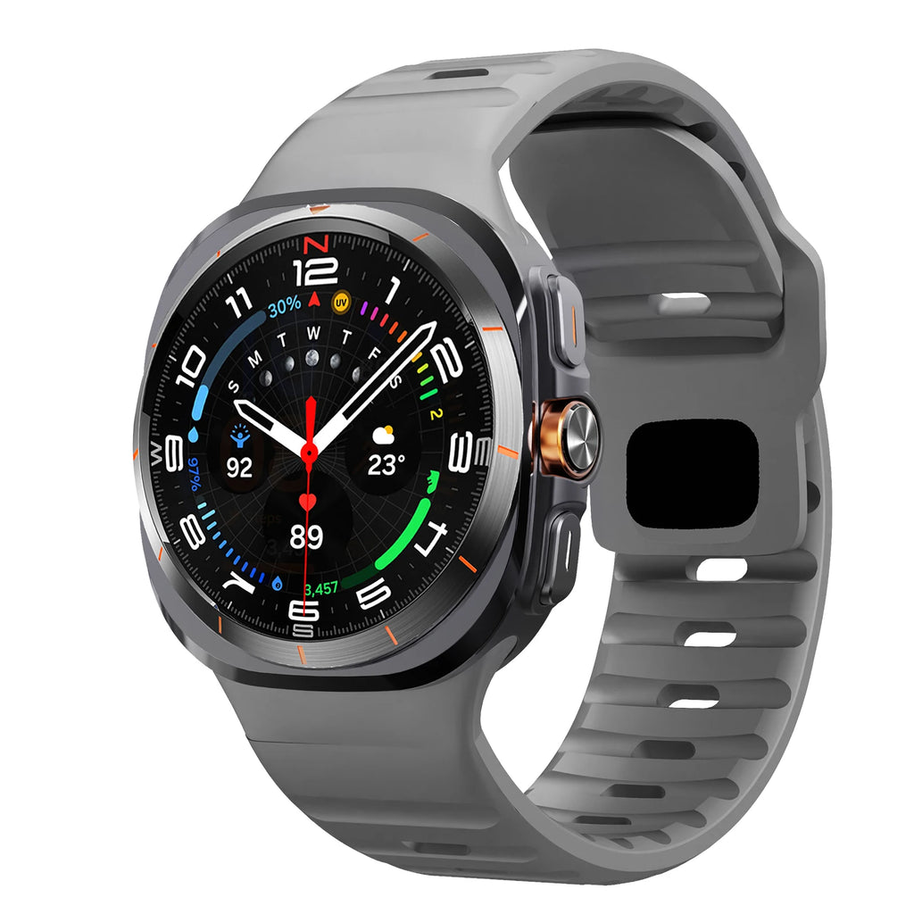 For Samsung Galaxy Watch 7 Ultra Strap 47mm Accessories correa Sport Silicone Bracelet For Samsung Galaxy Watch ultra band 47 mm