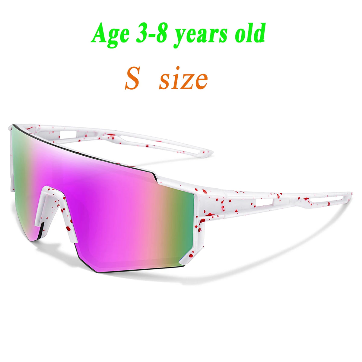 3-14 Year Old Children Baseball Sunglasses Kids Boys Girls M Size Youth BicycleUV400 Outdoor Sports Camping Mtb Bike Eyewear