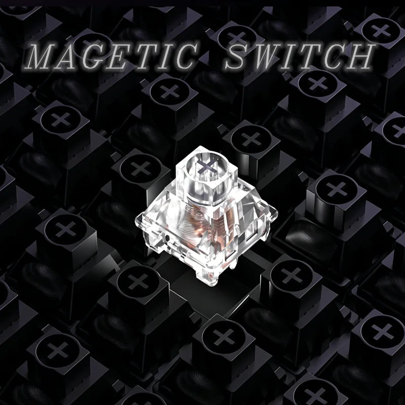 KeyTok NOVA Magnetic Switch Linear For HE KS‑20 Shaft Seat Magnetic Keyboard HallEffect Gold-plated 21mm Spring Muffled HIFI RGB
