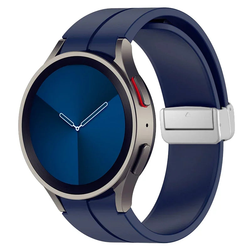 Original Silicone Band for Samsung Watch 7 6 5 4 Classic Strap 47mm 43mm 44mm 40mm Magnetic Buckle For Galaxy Watch 5 Pro 45mm