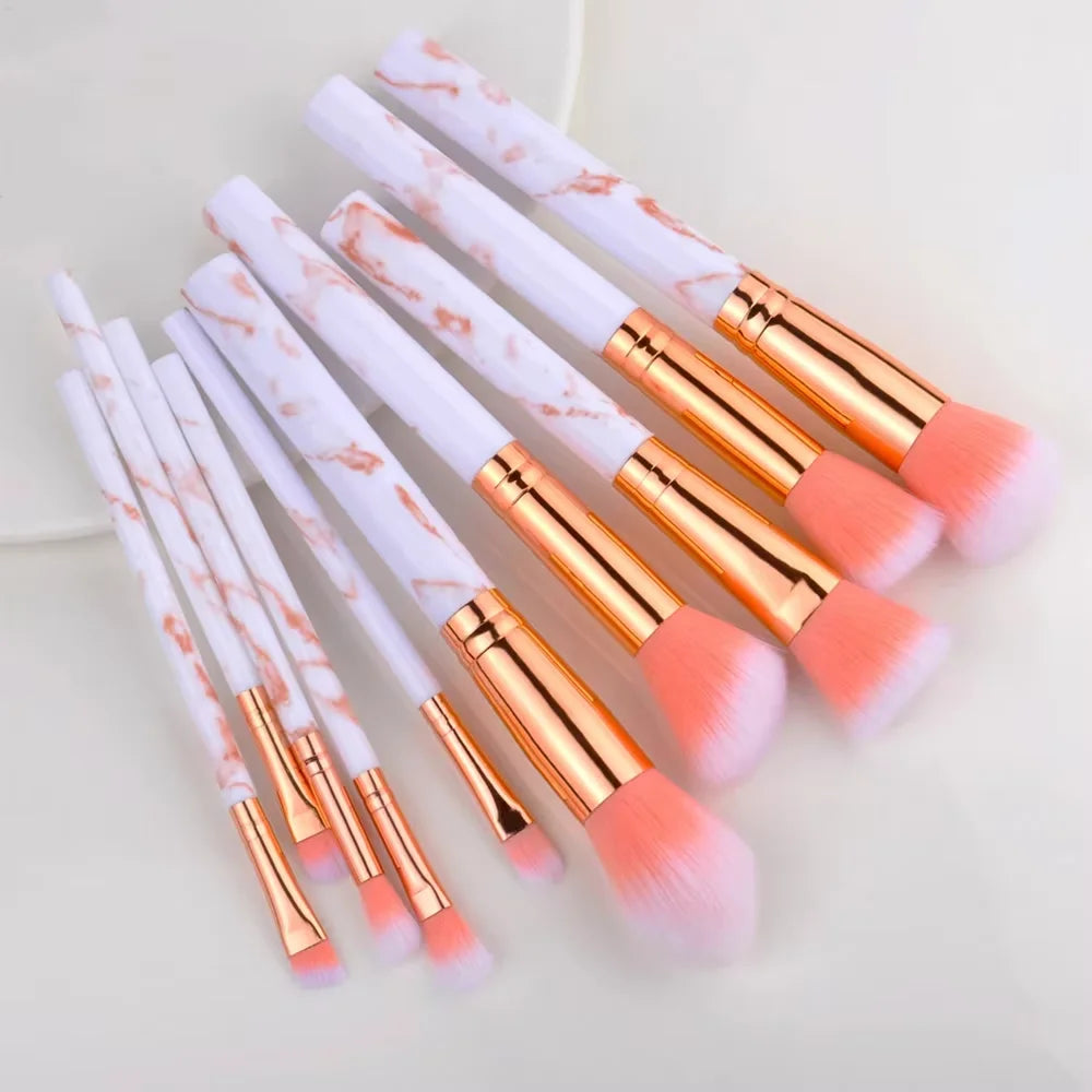 10PCS Makeup Brush Set Professional Super soft detail brush Blush Brush Foundation Concealer Eyeshadow Brush