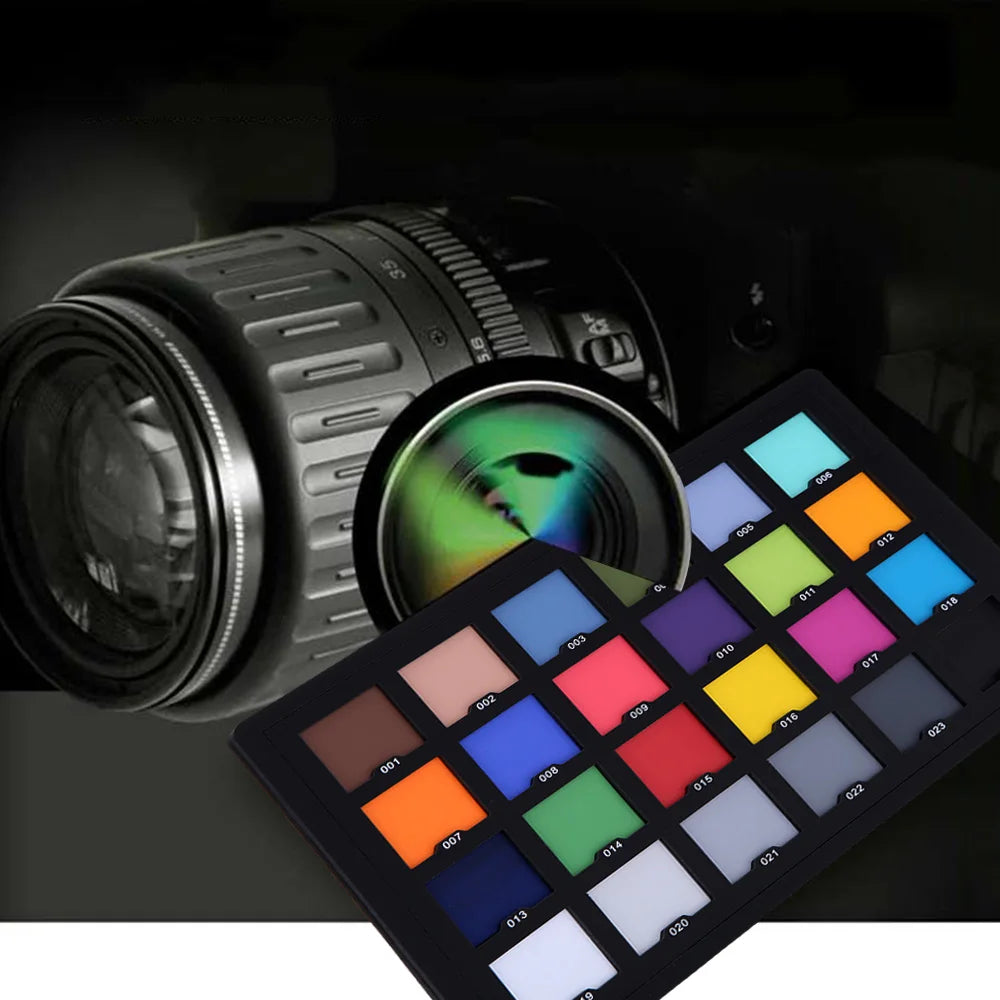Professional 24 Color Card Test for Superior Digital Color Correction Use for Color Balancing in Photo Color Palette Board