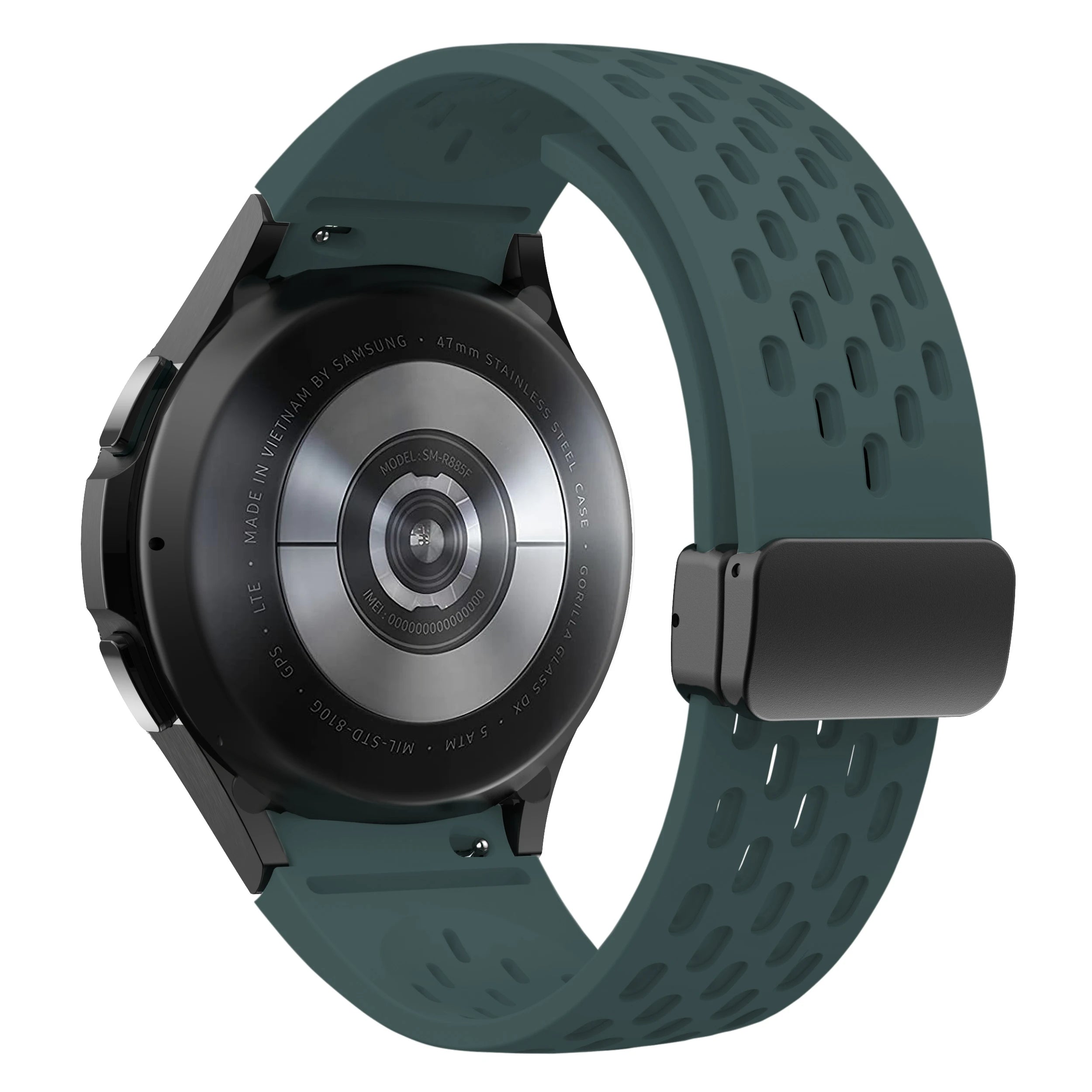 Silicone Strap for Samsung Galaxy Watch 7 6 5 4 40mm 44mm 5Pro 45mm Magnetic Buckle Band 6 Classic 43mm 47mm No Gaps Bracelet