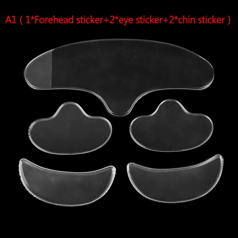 Reusable Silicone Anti-wrinkle Face Forehead Cheek Chin Sticker Anti Aging Facial Skin Lifting Patches Wrinkle Remover Strips