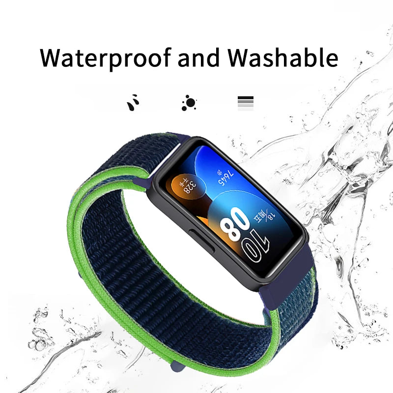 Strap for Huawei Band 10 8 9 7 Band Accessories Nylon Loop Smart Watch Replacement Belt Wristband Sport Bracelet Band 7 Bracelet